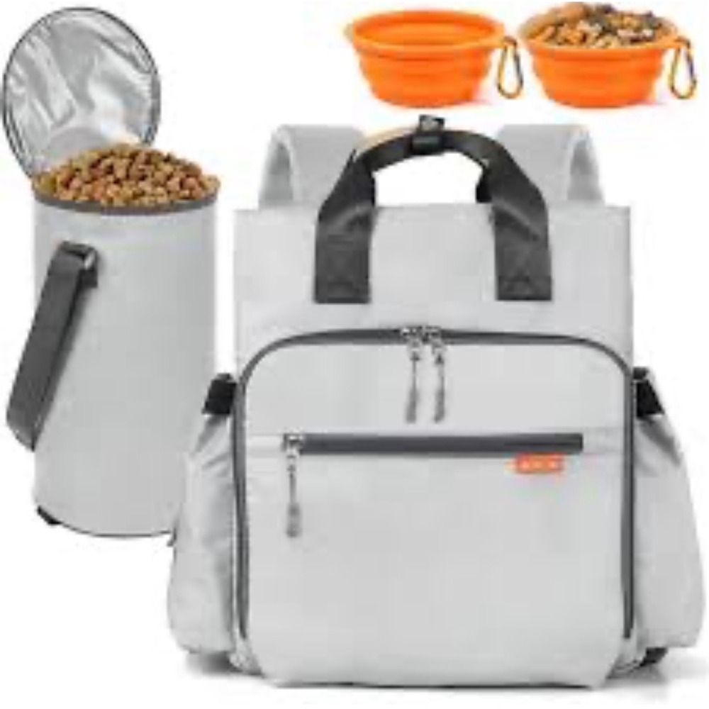 Arca Paw Voyage Light Gray Pet Travel Backpack Tote Bag NWT Dog Mom utility